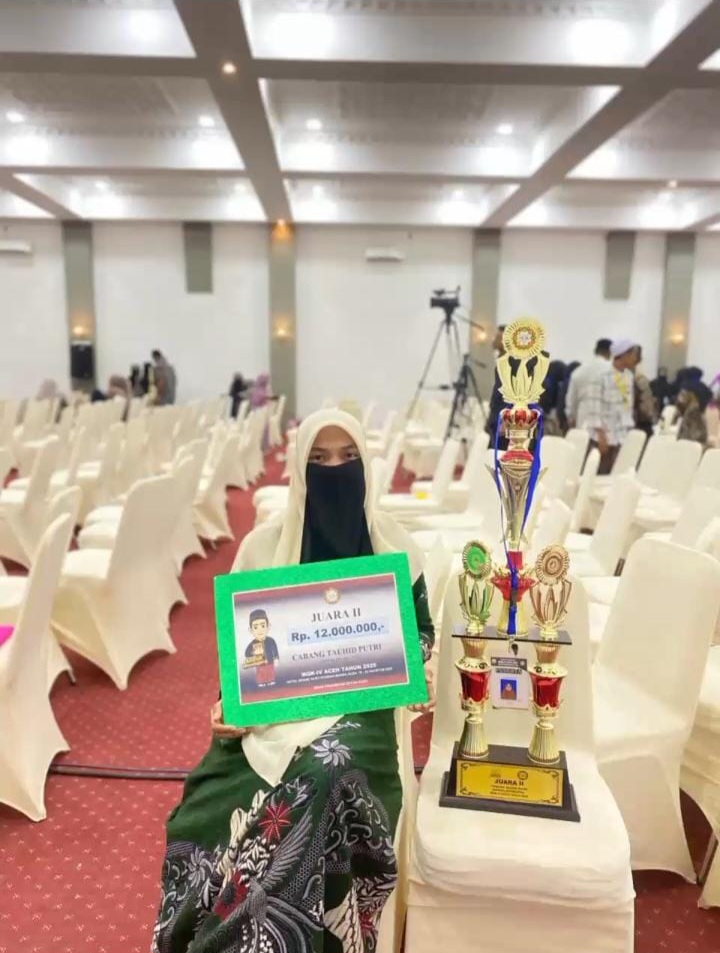 Membanggakan! Putri Paya Bakong Raih Juara 2 Lomba Cabang Baca Tauhid Putri MQK IV Tingkat Provinsi Aceh